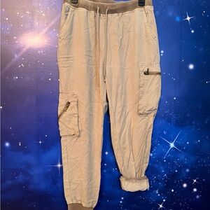 Casual Cargo Pants - Beige